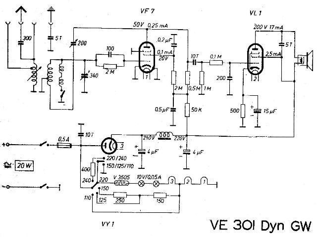 Schaltbild VE301 DYN GW